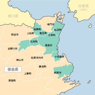 フレッツ・テレビ提供エリア/徳島県
