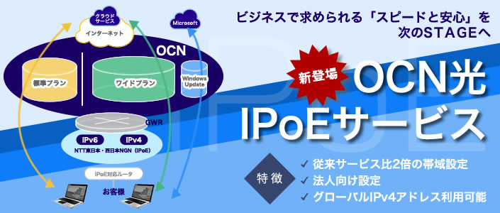 OCN tbcIPoE(IPv6)C^[lbgڑ\t